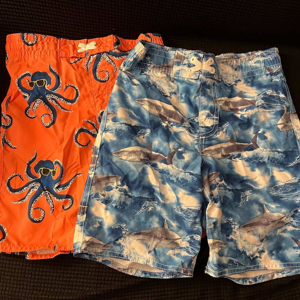 Boys bathing suit lot (size 8)